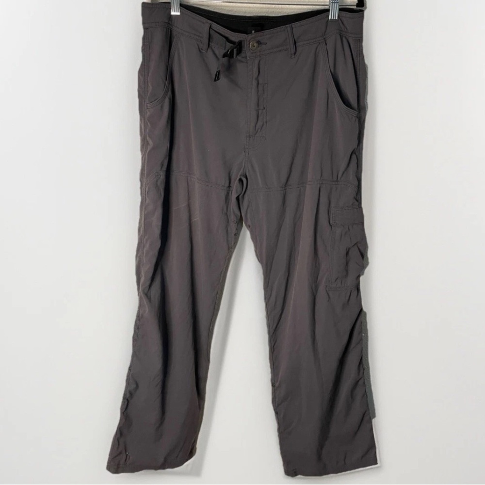 PrAna Stretch Grey Outdoor Men’s Hiking Cargo Pants Large